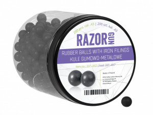 RazorGun Rubberballs With Iron Fillings .43 - 200buc [~1.6g]