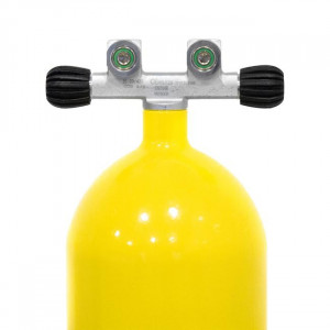 Scuba Tank 15 Lts - 232 Bar Twin On/Off Valve - Img 4