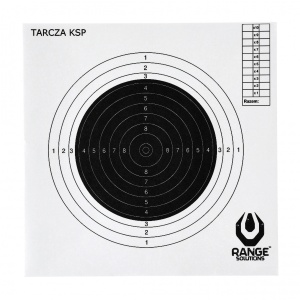 Tinta Hartie / Paper Target Range Solutions KSP 10 pcs shooting target 20x20
