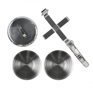 Zebra Thailand 10 cm x 2 Stainless Steel pots / casseroles - Img 3