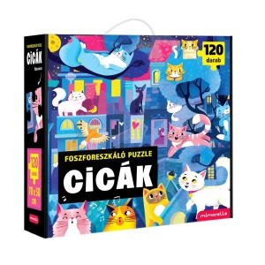 Cicák – 120 darabos foszforeszkáló puzzle