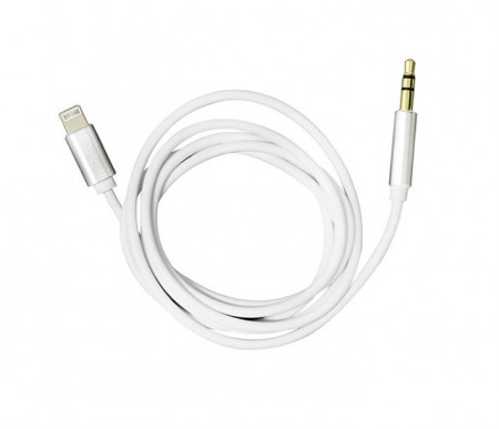 Cablu Universal Audio AUX Lightning La Jack 3.5 Mm, Conectare IPhone Auxiliar, 1 Metru