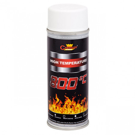 Spray Vopsea Toba sau Etrieri, Profesional, Rezistent Termic +800°C, ALB, 400ml