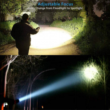 Lanterna LED Profesionala, Ultra Luminoasa, ZOOM Puternic, 3 Moduri De Lumina