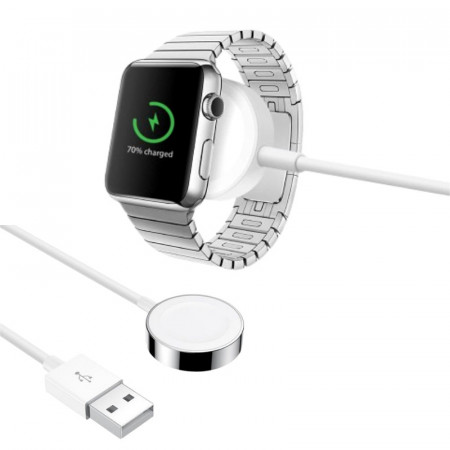 Cablu incarcare pentru AppleWatch, incarcare magnetica, 2.5W, 1.2m, alb
