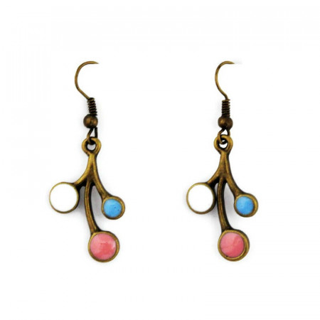 Cercei bronz "Cires inflorit"