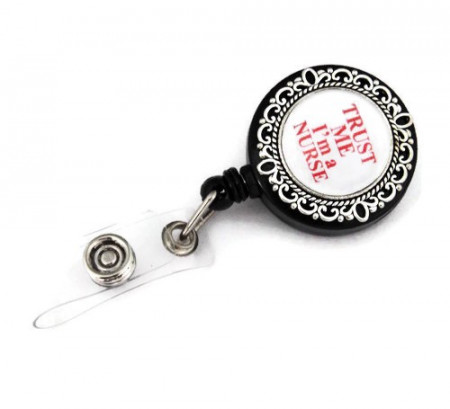 Accesoriu ecuson - asistenta medicala - "Trust me"