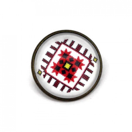 Brosa personalizata cu motiv traditional - M3