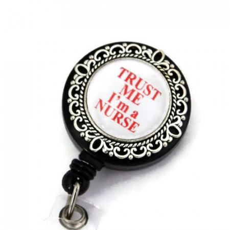 Accesoriu ecuson - asistenta medicala - &quot;Trust me&quot; - Img 2