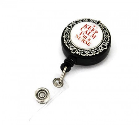 Accesoriu ecuson cu mesajul &quot;Keep calm, I&#039;m a nurse&quot; - Img 4