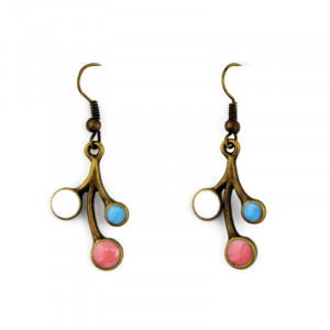 Cercei bronz "Cires inflorit"