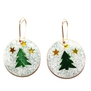 Cercei Christmas Time cu bradut