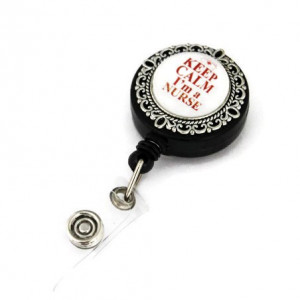 Accesoriu ecuson cu mesajul "Keep calm, I'm a nurse" - Img 4