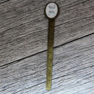 Semn de carte, bronz, cu mesaj personalizat - "Memories&Dreams" - Img 2