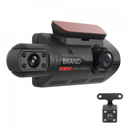 Camera tripla auto CTC G60, 3”, Full HD, inregistrare automata