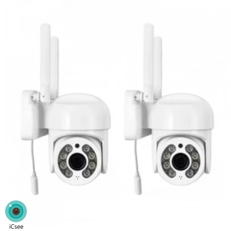 2 CAMERE SUPRAVEGHERE WIFI PROMO 5MP ICSEE + CARD 32 GB CADOU ABQ-Q2