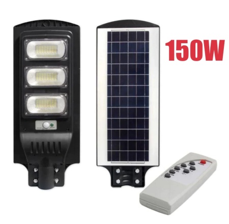 Lampa Stradala Solara Jortan Cu Senzor De Miscare 150W , IP66 , 6500k