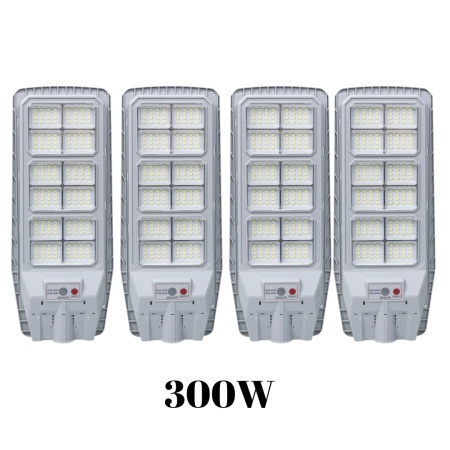PACHET 4 LAMPI SOLARE STRADALE , 300W, IP65, panou incorporabil, J-812
