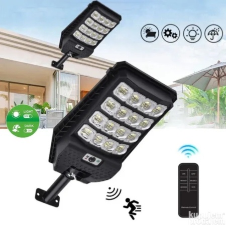 SET 2 X LAMPA SOLARA STRADALA 150W , LED CU LUPA SI PRINDERE
