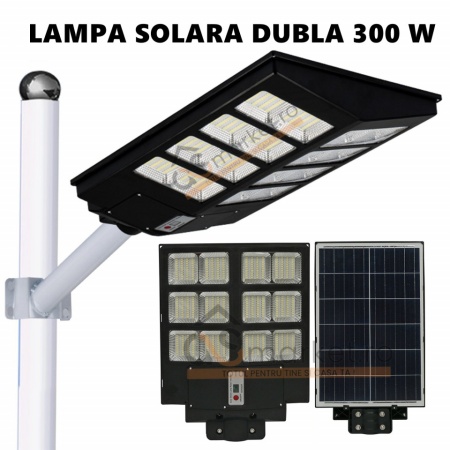 PACHET 2X LAMPA SOLARA STRADALA DUBLA 300W