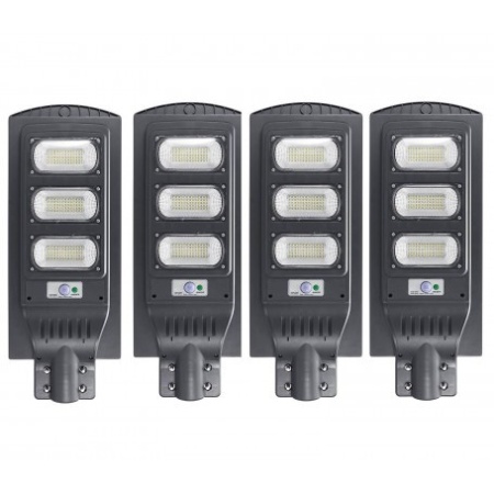 Pachet 4 x Lampa stradala cu picior metalic 90w