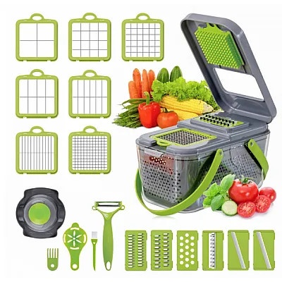 RAZATOARE MULTIFUNCTIONALA 22 PIESE VEGGIE SLICER