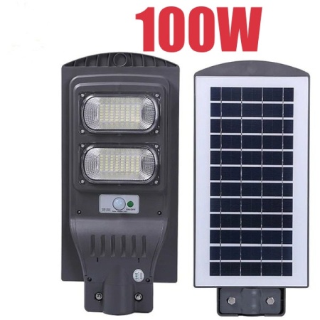 Lampa Stradala Solara Jortan Cu Senzor De Miscare 100W , IP66 , 6500k