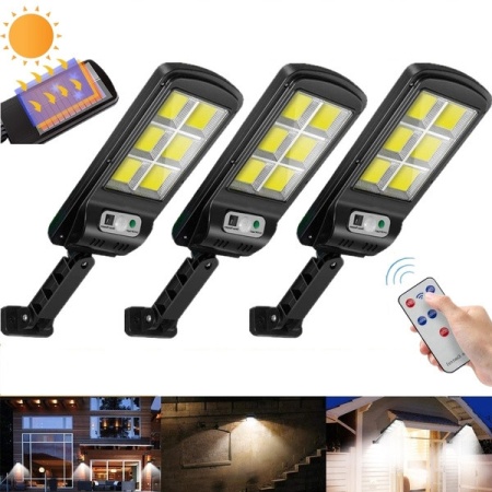 SET 3 LAMPI SOLARE TIP STRADAL 30W CU TELECOMANDA