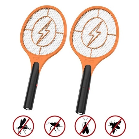 1+1 CADOU Paleta Electrica Anti Tantari, Anti Muste, Paleta Anti Insecte cu Descarcare Electrica, pe baterii
