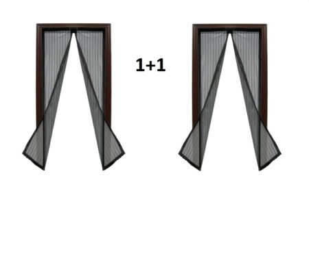 1+1 GRATIS PERDEA PLASA ANTI-INSECTE CU MAGNET
