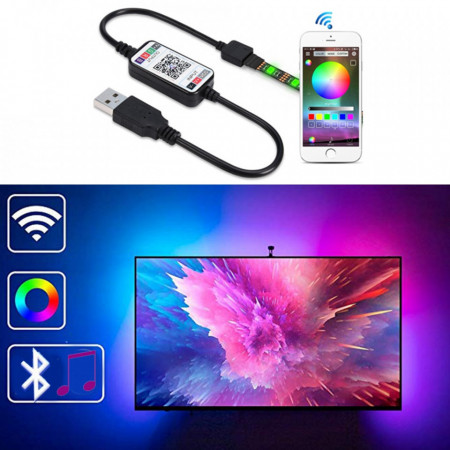 BANDA LED COLOR 2M - CONTROLER SMARTPHONE