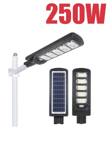 Lampa Stradala Solara Jortan Cu Senzor De Miscare 250W , IP66 , 6500k
