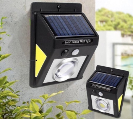 SET 6 LAMPI SOLARE LED COB CU LUPA - 3 MOD ILUMINARE