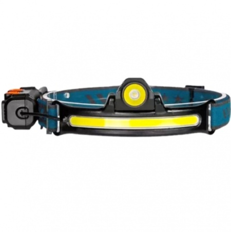 LANTERNA DE CAP CU SENZOR MISCARE BANDA LED + LAMPA REGLABILA