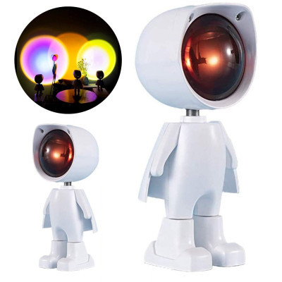 LAMPA AMBIENTALA ASTRONAUT CU ACUMULATOR - SUNSET