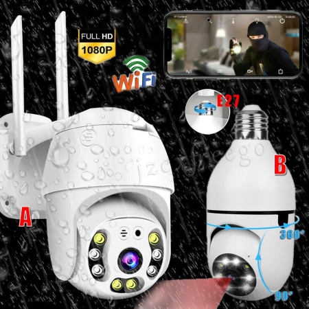 PACHET 2 CAMERE SOCLU + CAMERA 2 ANTENE 5 MP