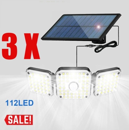 PACHET PROMO 3 X PROIECTOR 3 PANOURI REGLABILE 112 LED