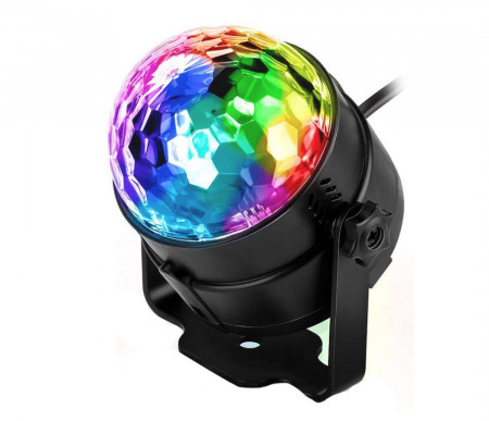 Proiector rotativ disco led Rgb, rotire 360 grade, 5w