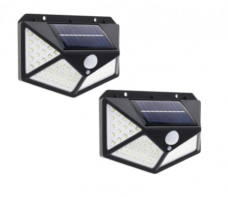 SET 2 LAMPI SOLARE 100 LED-URI