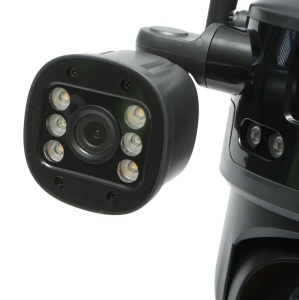 amera supraveghere Ai 4G, cu 3 obiective, panou solar 8W, rotativa 360 PTZ, detectie umana, infrarosu, alarma si aplicatie V380 Pro - Img 2