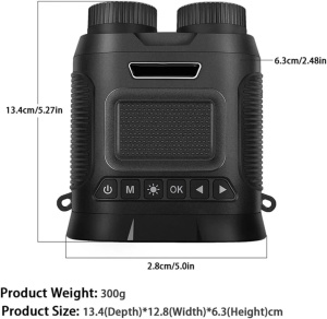 Binoclu profesional cu vedere nocturna in infrarosu Q-NV02, 2.5K UHD, zoom 8x, portabil, afisaj IPS, negru - Img 2