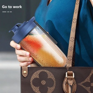 Blender portabil , 6 lame din inox, capacitate 400ml, 22x10x13.5cm - Img 2