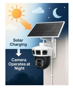 CAMERA SUPRAVEGHERE SOLARA 4K 8MP – CU CARTELA 4G (FARA WIFI) - Img 2