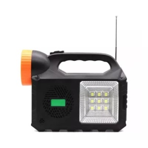 Kit Solar Iluminare GD-102 - 3 becuri - boxa si radio - Img 2