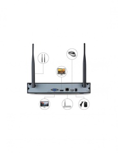 KIT SUPRAVEGHERE VIDEO JORTAN 4 CAMERE WIFI HD - Img 6