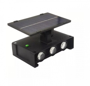 Lampa solara de perete cu 6 LED-uri, lumina alb calda - Img 2