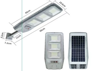 Lampa solara led cu incarcare solara, 300W, IP65, panou incorporabil, J-803 - Img 2