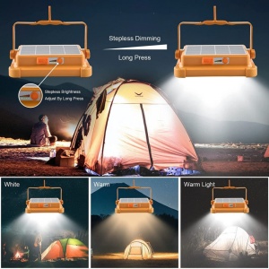 PROIECTOR LED 500W INCARCARE CU PANOU SOLAR 3 MODURI LUMINA, FUNCTIE STROBOSCOP, FUNCTIE POWER BANK - Img 6