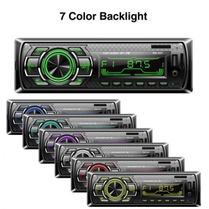 Radio MP3 auto 1403, Bluetooth, Auxiliar , Card Reader, USB, Telecomanda - Img 1