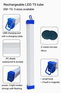 TUB LED cu incarcare USB 100W Portabil, Pescuit, Camping - Img 4